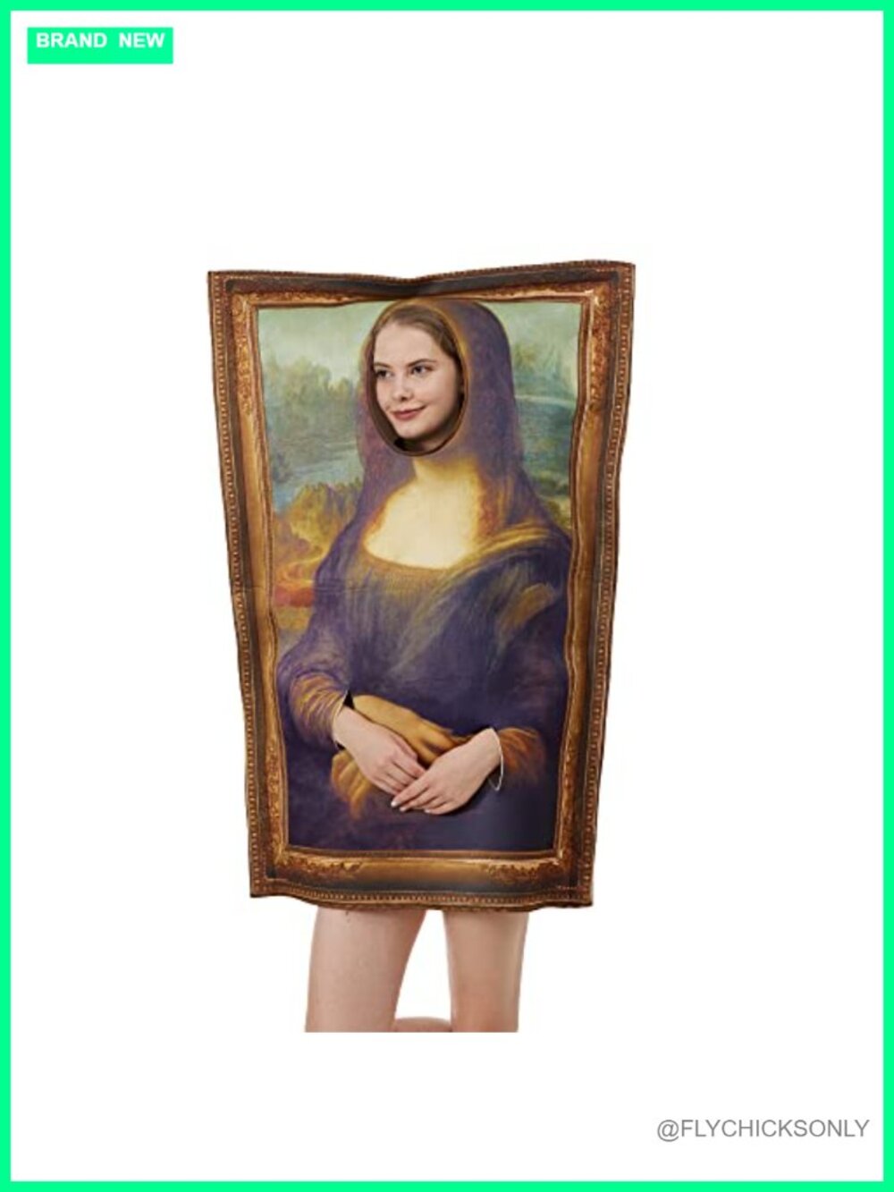 Famous Painting Costume Mona Lisa The Scream Halloween Cosplay Funny Dress Up